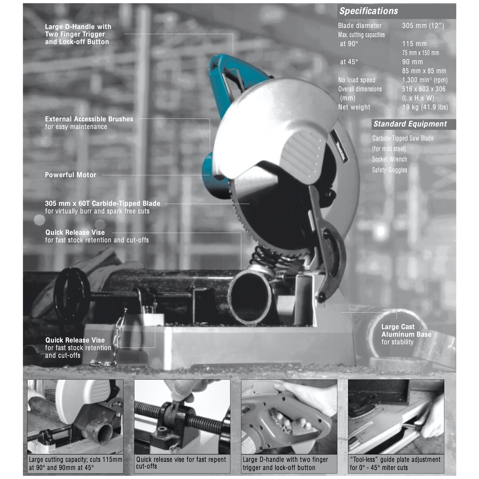 Makita LC1230 Cut Off Saw - Image 4