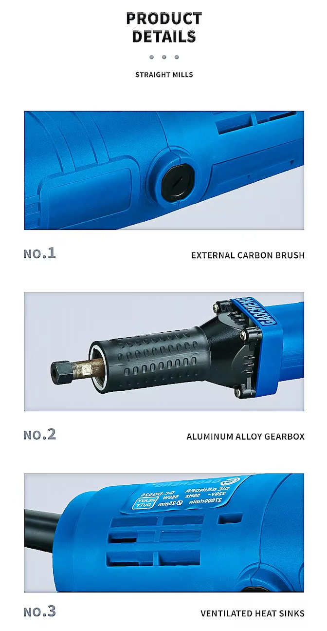 PROFESSIONAL INDUSTRIAL DIE GRINDER GC-DG025 GAOCHENG - Image 3