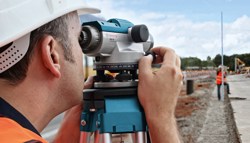 Bosch Optical Levelling Instrument, Tripod, Levelling Staff : GOL 32D, BT 150, GR 500 - Image 4