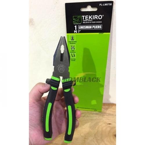 Linesman Plier 7`` Tekiro Lm0758 Combination Plier specification sheet