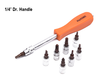 BOX SOCKET & ALLEN SOCKET SET 1/4`` 46PCS 510346 HARDEN - Image 5