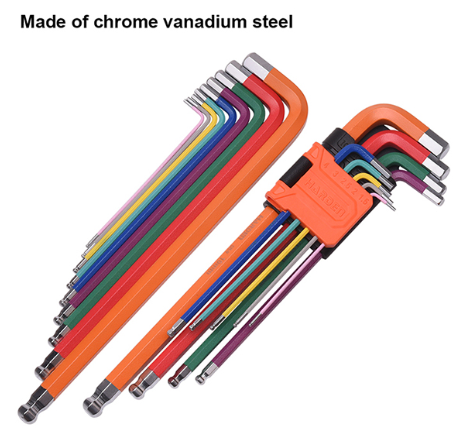 HEX KEY SET 9PCS INSULATED BALL LONG 540615 HARDEN - Image 2