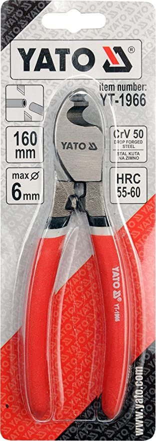Cable Cutting Plier Yato YT-1966 specification sheet