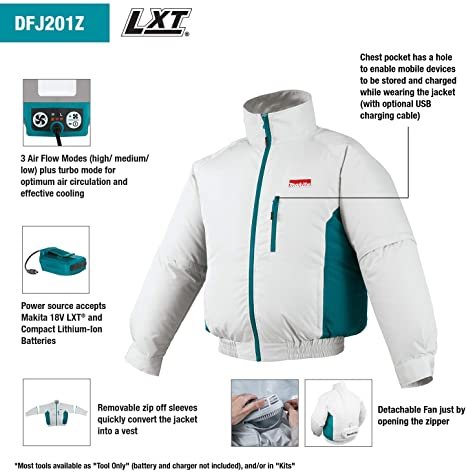 Air Jacket Makita DFJ201ZS - Image 2