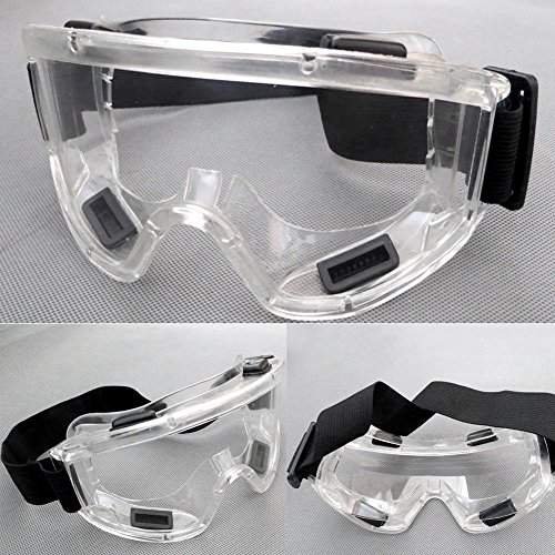 Clear Goggles 2Pcs Clear Protective Eye Glasses Safety Windproof Lab Goggles Eyewear specification sheet