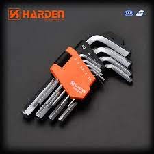 9Pcs Medium Hex Key Wrench 540602 Harden