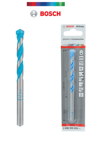 Multi Construction Drill Bit CYL 9 10x80x120mm Bosch 2608596057