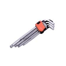 9Pcs Extra Long Ball Key Wrench 540609 Harden
