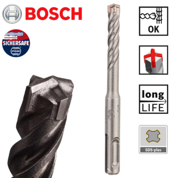 2 Pcs Bosch Drill Bit SDS Plus 5X drill bit - 6x50x110 2608833777