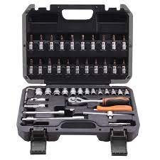 BOX SOCKET & ALLEN SOCKET SET 1/4`` 46PCS 510346 HARDEN