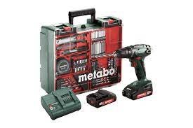 Cordless Drill / Screw Driver BS 18 Set Mobile Workshop Metabo