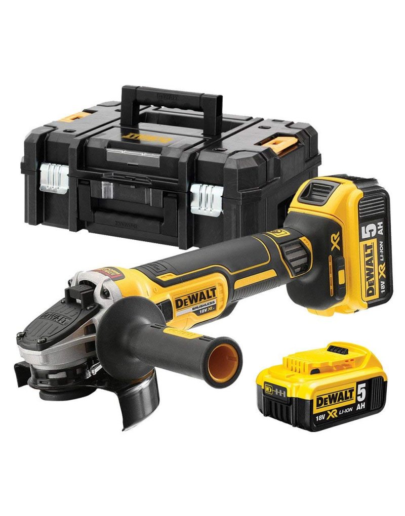 Dewalt Rechargeable Angle Grinder 5" , 18V, 5Ah, Brush less OGD-DCG405P2-GB specification sheet