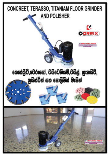 FLOOR GRINDER CONCRETE / TERRAZO / TITANIUM FLOOR POLISHER & GRINDER MACHINE