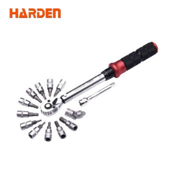 5-25N.m 13Pcs 1/4" Torque Wrench Set 538014 Harden