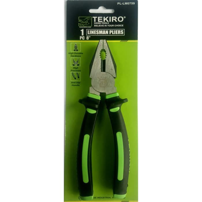 Linesman Plier 8`` Tekiro Lm0759 Combination Plier specification sheet