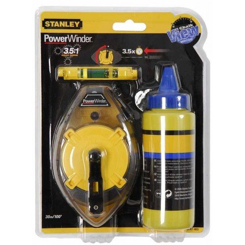 Stanley 30M Powder winder Chalk Line Set 0-47-465 specification sheet
