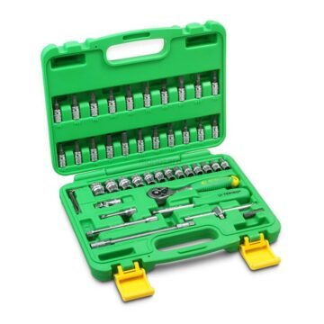 Box Socket Set 46 Pcs TEKIRO 1/4``DR 4-14 mm (6PT)