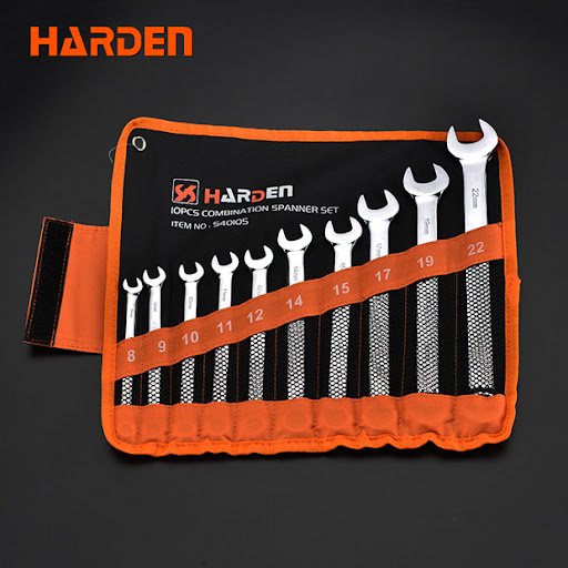 10 PCS Combination Spanner Set 540105 Harden specification sheet
