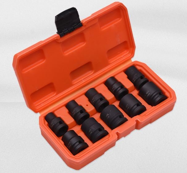 10Pcs 1/2" Impact Socket Set 537010 Harden specification sheet