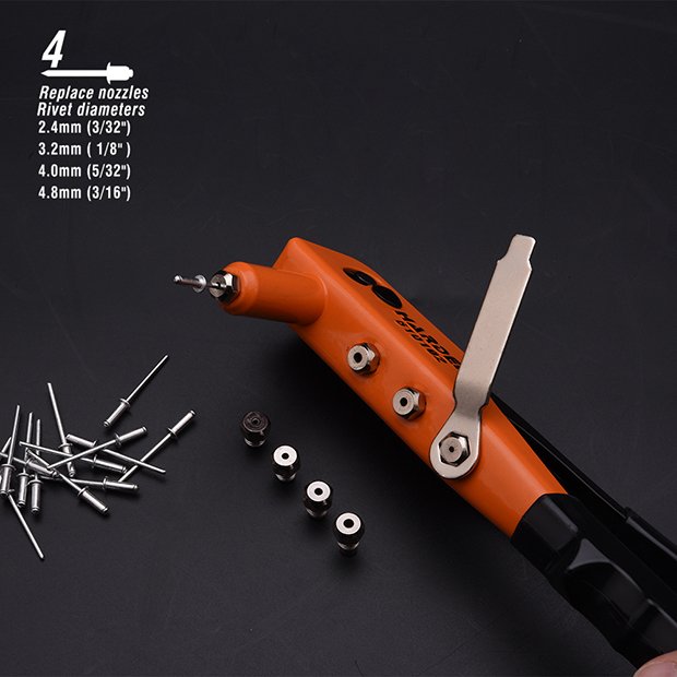 Hand Riveter 9.5" & 10.5" Harden specification sheet