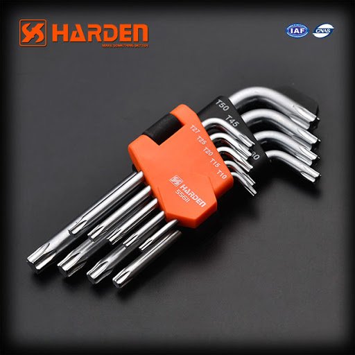 9Pcs Medium Torx Key Wrench 540601 Harden specification sheet