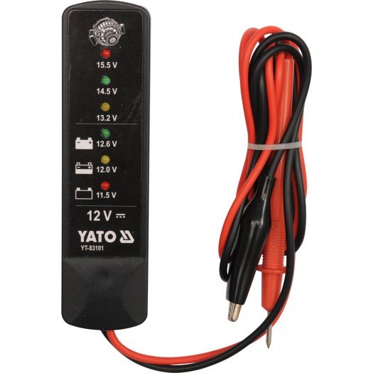 Battery Tester Yato YT-83101 specification sheet