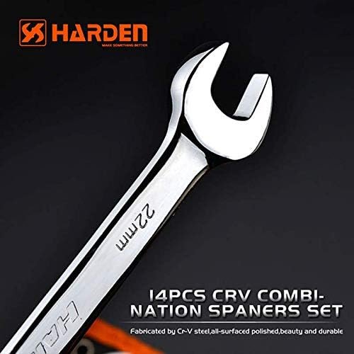 COMBINATION SPANNER SET 14PCS 540101 HARDEN specification sheet