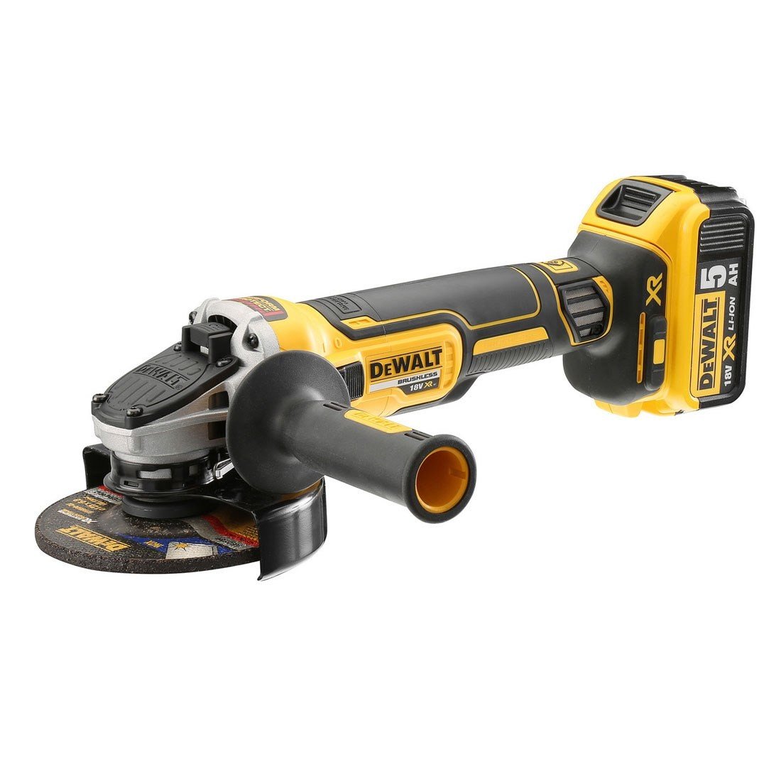 Dewalt Rechargeable Angle Grinder 5" , 18V, 5Ah, Brush less OGD-DCG405P2-GB specification sheet