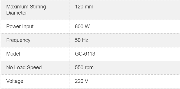 POWER MIXER GC-MT7113 GAOCHENG specification sheet