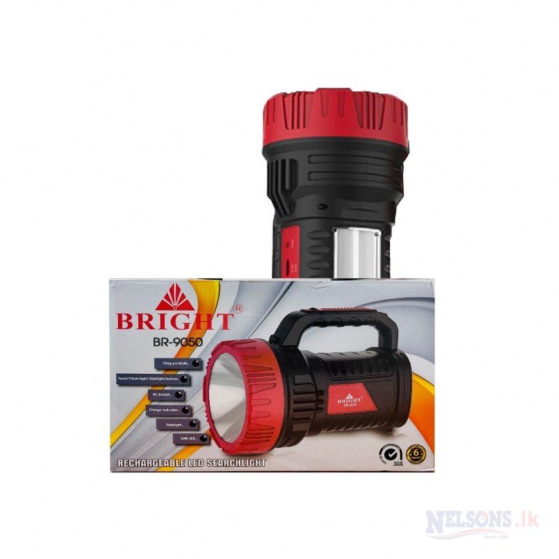 Rechargeable LED Search Light Bright BR-9050 specification sheet