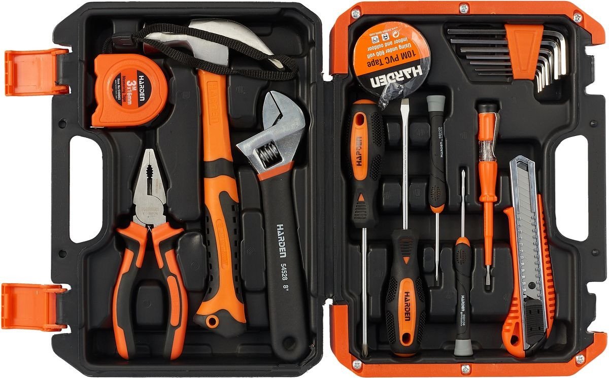 TOOL BOX 18PCS 511018 HARDEN specification sheet